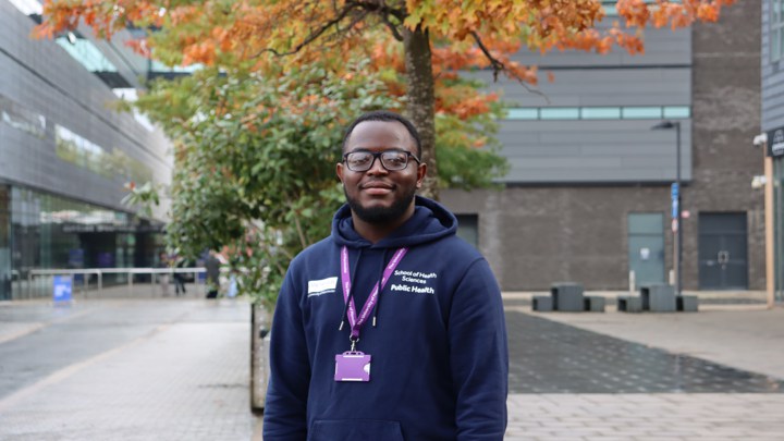 Gallant on the Manchester campus.